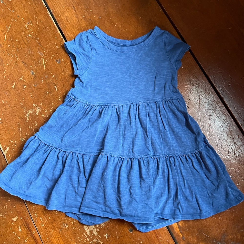 Blue cotton dress